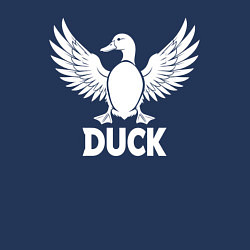 Свитшот хлопковый мужской Летящая утка, цвет: тёмно-синий — фото 2