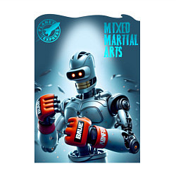 Свитшот хлопковый мужской Bender bending robot - mixed martial artist, цвет: белый — фото 2