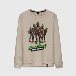 Свитшот хлопковый мужской Oddworld - Abes odyssey, цвет: миндальный