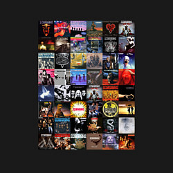 Свитшот хлопковый мужской Scorpions - обложки, цвет: черный — фото 2