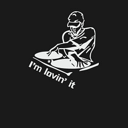 Свитшот хлопковый мужской Диджей - люблю это, цвет: черный — фото 2