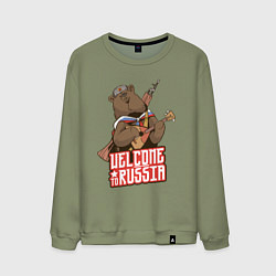 Мужской свитшот Добро пожаловать в Россию