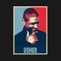 Свитшот хлопковый мужской Usher, цвет: черный — фото 2