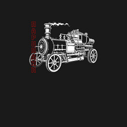 Свитшот хлопковый мужской Автомобиль с трубой, цвет: черный — фото 2