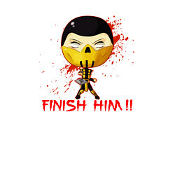 Свитшот хлопковый мужской Scorpion finish him, цвет: белый — фото 2