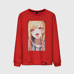 Свитшот хлопковый мужской Марин Китагава - кукла, цвет: красный