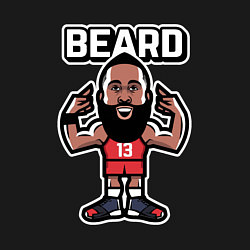 Свитшот хлопковый мужской Harden beard, цвет: черный — фото 2