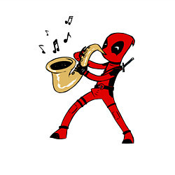 Свитшот хлопковый мужской Deadpool jazz, цвет: белый — фото 2