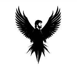 Свитшот хлопковый мужской Крылатый Чак Норрис, цвет: белый — фото 2