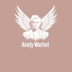 Свитшот хлопковый мужской Энди Уорхол с ангельскими крыльями, цвет: пыльно-розовый — фото 2