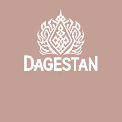 Свитшот хлопковый мужской Дагестан с лого, цвет: пыльно-розовый — фото 2