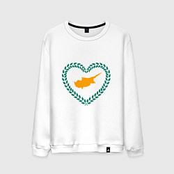 Мужской свитшот Кипр в сердце