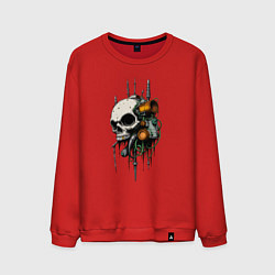 Мужской свитшот Биокибернетический череп
