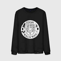 Свитшот хлопковый мужской Путешествия Итон, цвет: черный