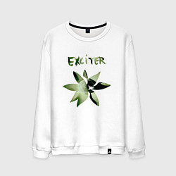 Свитшот хлопковый мужской Depeche Mode - Exciter Flower, цвет: белый