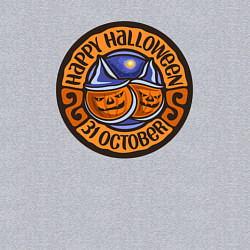 Свитшот хлопковый мужской Хэллоуин 31 октября, цвет: меланж — фото 2