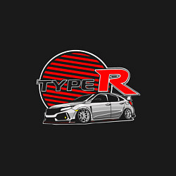 Свитшот хлопковый мужской Honda Civic Type R, цвет: черный — фото 2