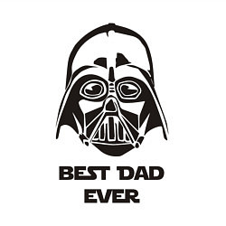 Свитшот хлопковый мужской Лучший папка в мире, цвет: белый — фото 2