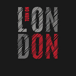 Свитшот хлопковый мужской Поверни на Лондон, цвет: черный — фото 2