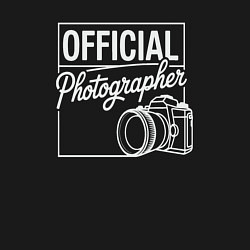 Свитшот хлопковый мужской Официальный фотограф, цвет: черный — фото 2