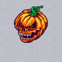 Свитшот хлопковый мужской Monster pumpkin, цвет: меланж — фото 2