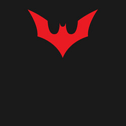 Свитшот хлопковый мужской Red Batman logo, цвет: черный — фото 2