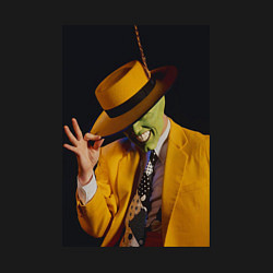 Свитшот хлопковый мужской Маска - Джим Керри, цвет: черный — фото 2