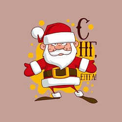 Свитшот хлопковый мужской С Новым годом, ёпта, цвет: пыльно-розовый — фото 2