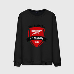 Свитшот хлопковый мужской FC Arsenal: The Gunners, цвет: черный