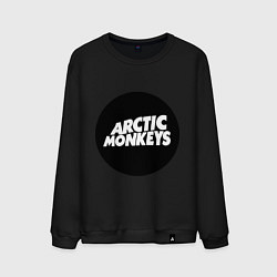 Свитшот хлопковый мужской Arctic Monkeys Round, цвет: черный