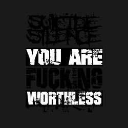 Свитшот хлопковый мужской Suicide Silence: You are Fucking, цвет: черный — фото 2