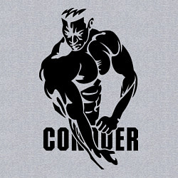 Свитшот хлопковый мужской Conquer, цвет: меланж — фото 2