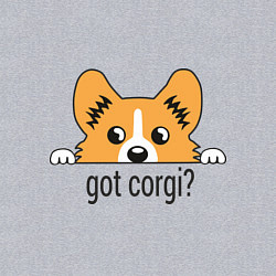 Свитшот хлопковый мужской Got Corgi, цвет: меланж — фото 2