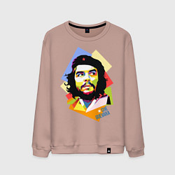 Свитшот хлопковый мужской Che Guevara Art, цвет: пыльно-розовый