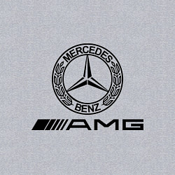 Свитшот хлопковый мужской AMG, цвет: меланж — фото 2