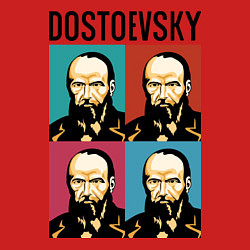 Свитшот хлопковый мужской Dostoevsky, цвет: красный — фото 2