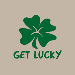 Свитшот хлопковый мужской Get lucky, цвет: миндальный — фото 2