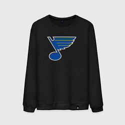 Свитшот хлопковый мужской St Louis Blues, цвет: черный