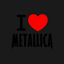 Свитшот хлопковый мужской I love Metallica, цвет: черный — фото 2