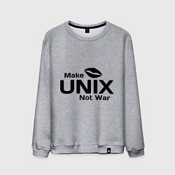 Мужской свитшот Make unix, not war