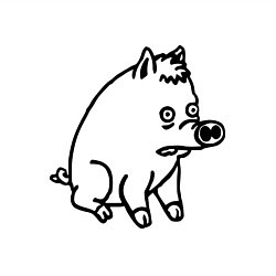 Свитшот хлопковый мужской Pig, цвет: белый — фото 2