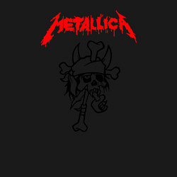 Свитшот хлопковый мужской Metallica: Pushead Skull, цвет: черный — фото 2