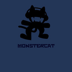 Свитшот хлопковый мужской Monstercat, цвет: тёмно-синий — фото 2