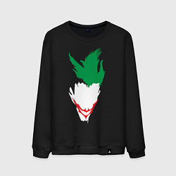 Свитшот хлопковый мужской Faceless Joker, цвет: черный