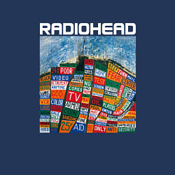 Свитшот хлопковый мужской Radiohead, цвет: тёмно-синий — фото 2