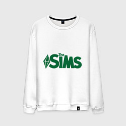 Свитшот хлопковый мужской Sims, цвет: белый