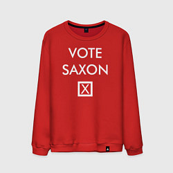 Свитшот хлопковый мужской Vote Saxon, цвет: красный