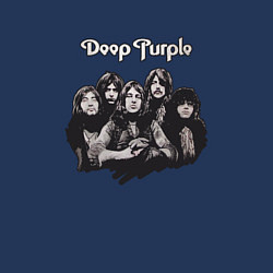 Свитшот хлопковый мужской Deep Purple: Rock Group, цвет: тёмно-синий — фото 2