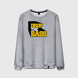 Свитшот хлопковый мужской DROP THE BASS Old School, цвет: меланж