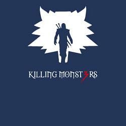 Свитшот хлопковый мужской Killing monsters, цвет: тёмно-синий — фото 2